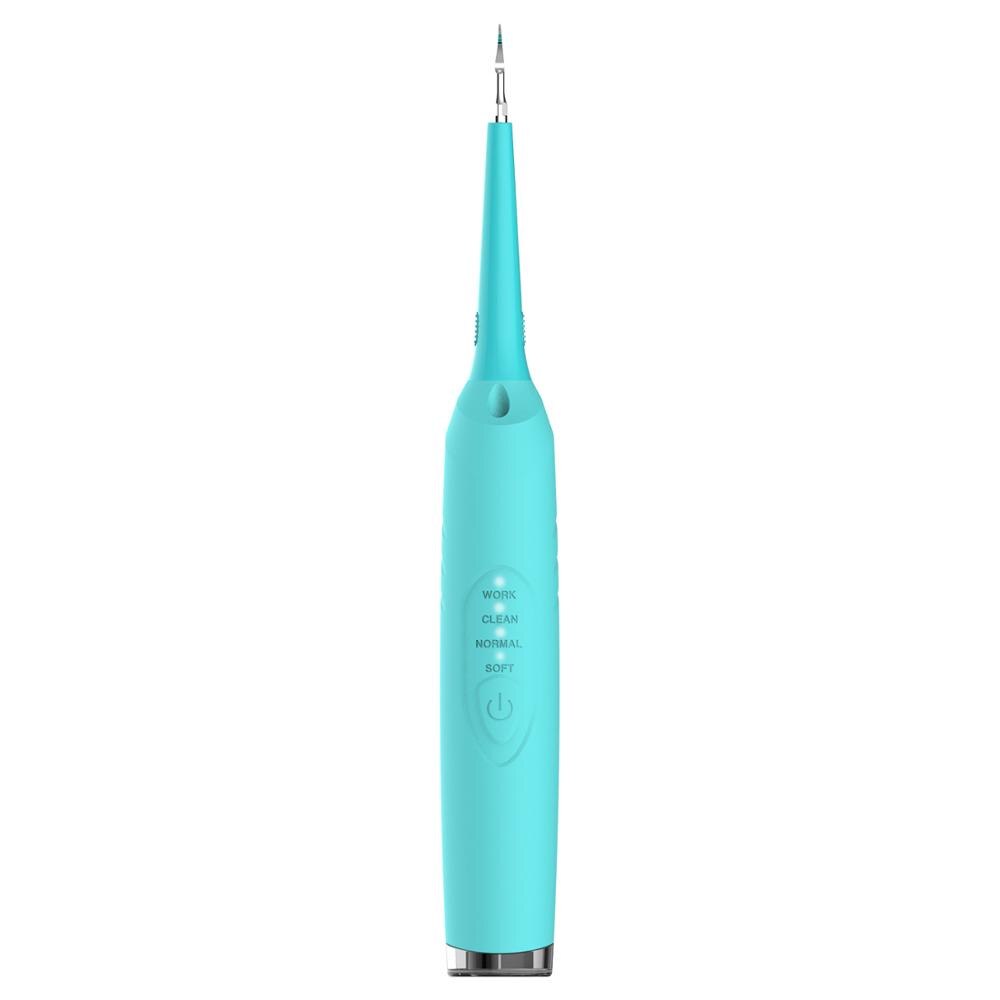 Détartreur dentaire à ultrasons seconde génération Portable électrique taches de dents tartre nettoyant blanchir les dents enlever les irrigateurs oraux: Blue