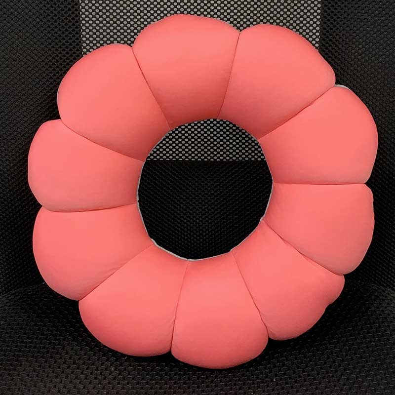 Donut zitkussen stuitbeen orthopedisch rond zitvlak massagestoel rugkussen auto kantoor massage callipygische mat kussen: Watermeloen rood
