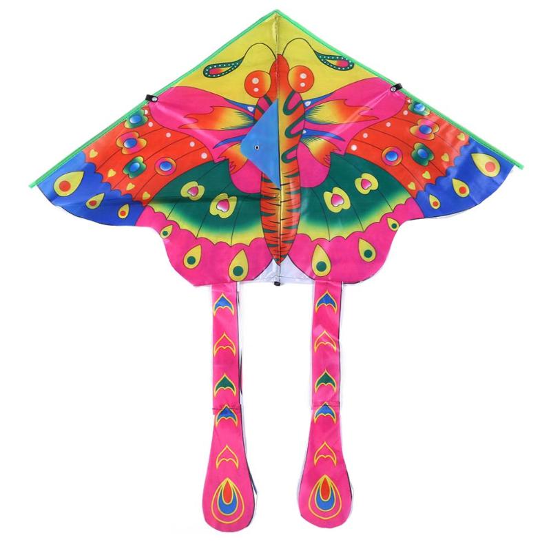90x50cm coloré papillon cerf-volant en plein air pliable lumineux tissu jardin enfants cerfs-volants en plein air jouets enfants jouet jeu cerfs-volants