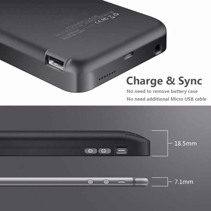 NENG High Capacity 4200mAh Battery Case for iPhone 5 5C 5S SE Portable Fast Charger Backup External Power Bank