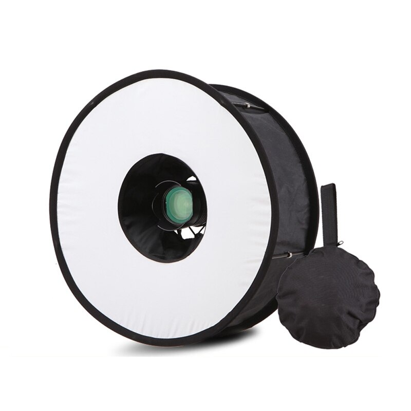 45cm Faltbare Ring Speedlite Blitz Diffusor Makro Schießen Runde Softbox für Kanon Nikon Sony Pentax Godox Blitzgerät