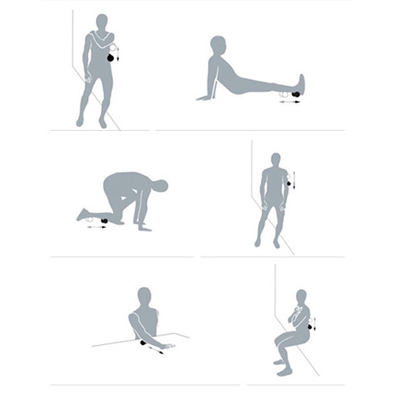 Lacrosse-pelota de masaje de cacahuete, pelota ligera de alta densidad para Fitness, ejercicio de Fascia corporal, alivia el dolor, pelota de Yoga