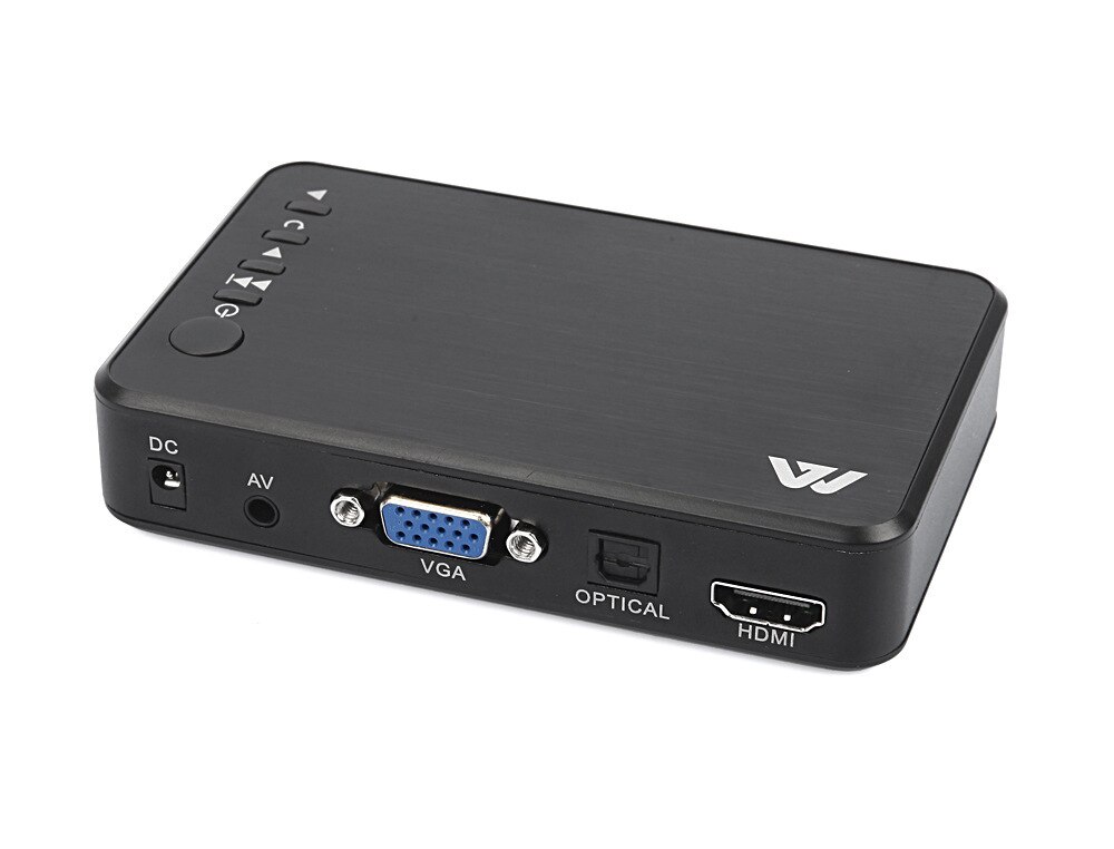 Reproductor multimedia de 1080P leer unidad USB/tarjeta SD con salida HD HDMI/AV/VGA para RMVB/MKV/JPEG etc con Control remoto