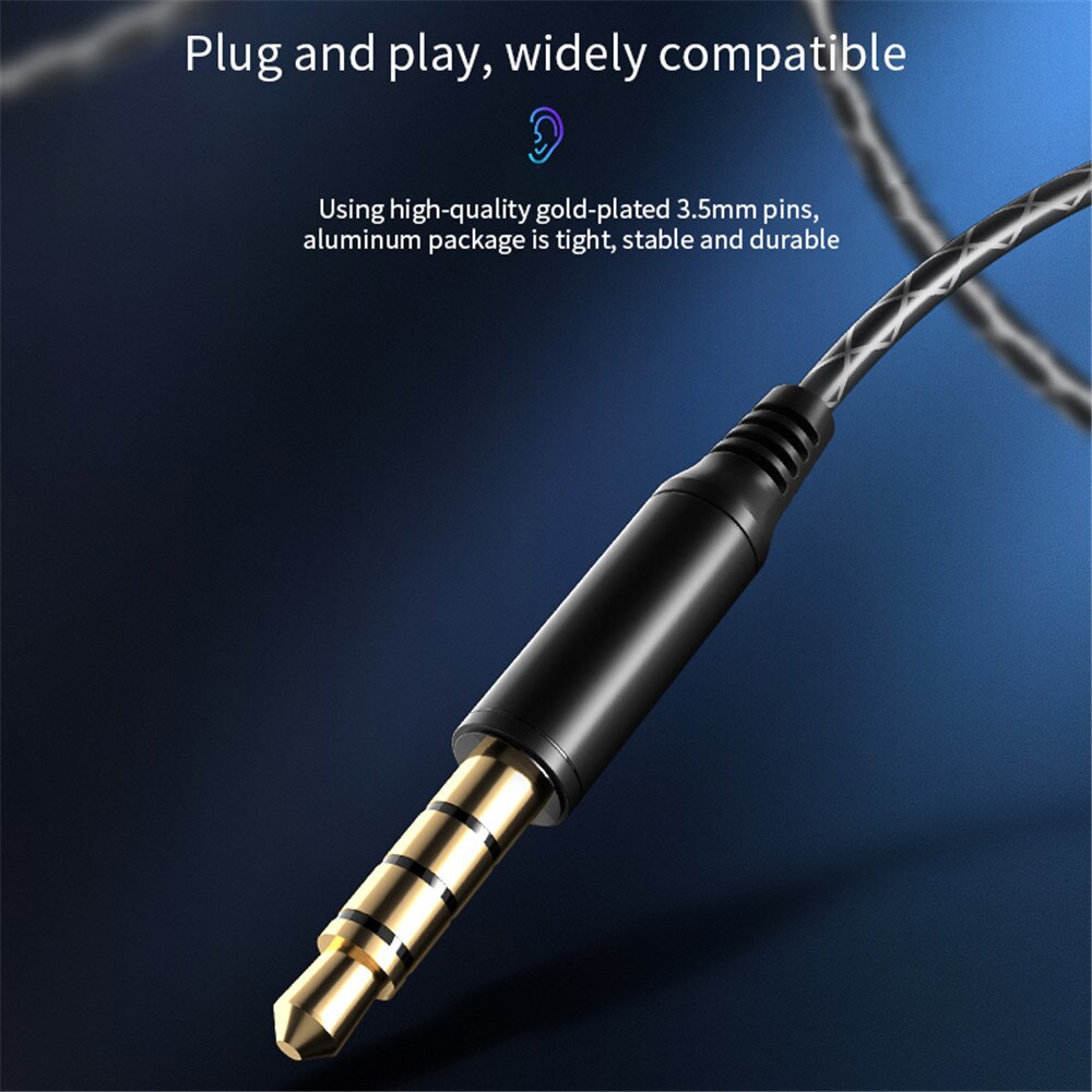 Bluetooth Motorhelm Headset Dual Speakers Gevlochten Oordopjes Platte Hoofdband Koptelefoon 3.5Mm Stereo Plug