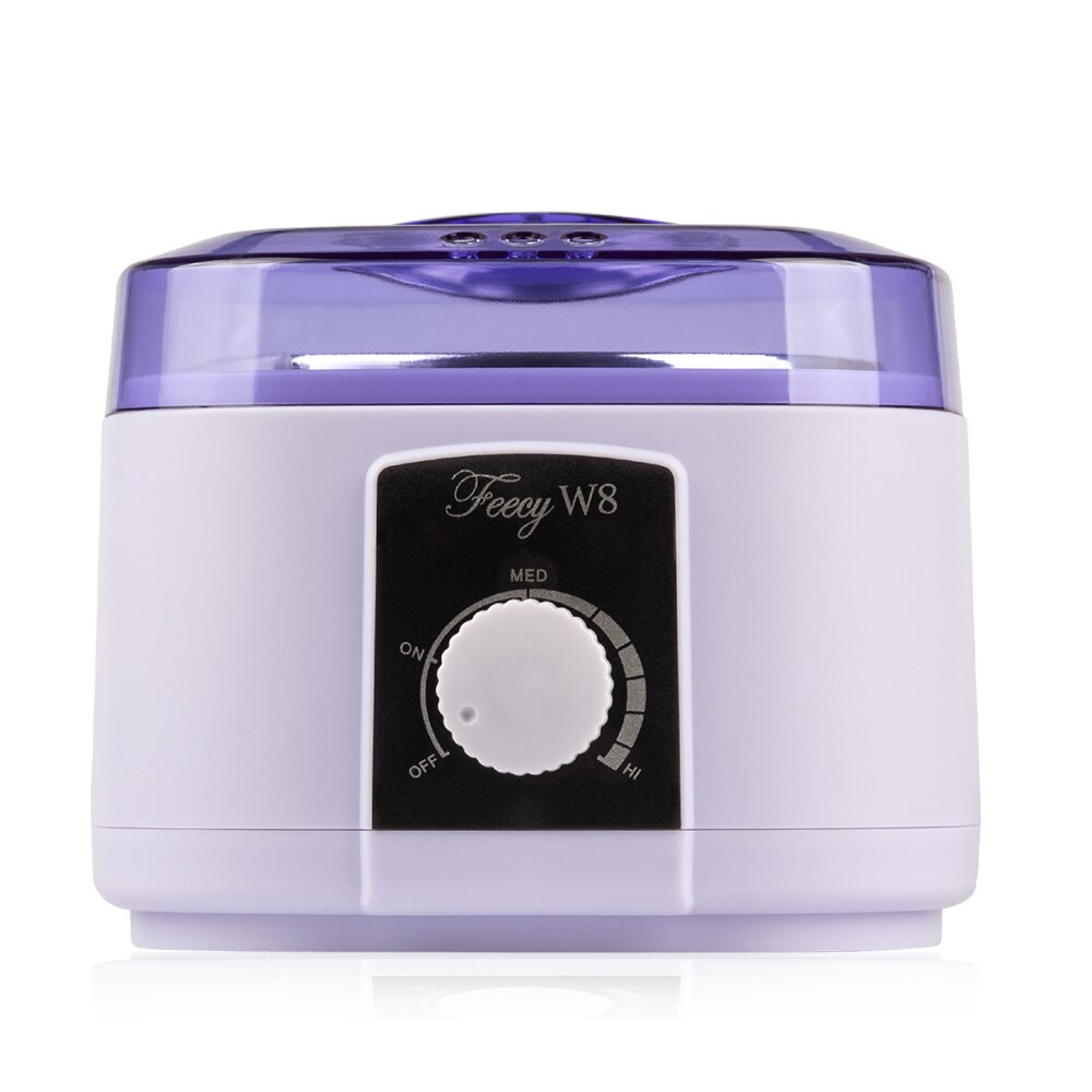 Wax Heater Warmer Wax-melt Machine Set Waxing Kit for Hair Removal Wax Beans Bead Heating Machine Paraffin Depilatory Epilator: W8 White