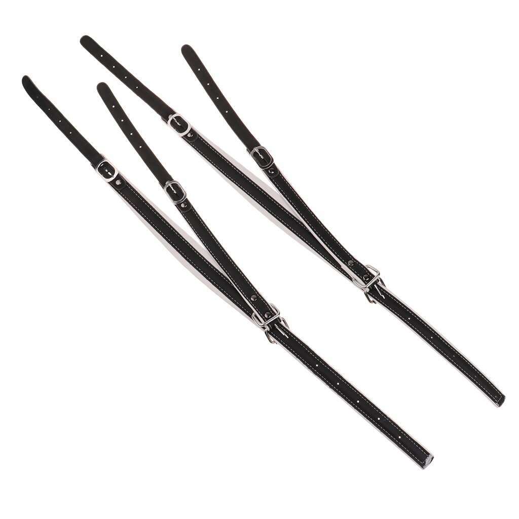 Cintos de couro de imitação ajustáveis, 2 peças, 48/60/96, faixas de configuração, baixo