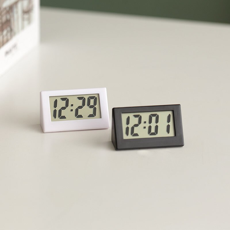 Slaapkamer Eenvoudige Kleine Elektronische Horloge Draagbare Oude Man Groot Woord Tafel Student Examen Mute Desktop Klok Cinta Metrica Electronica