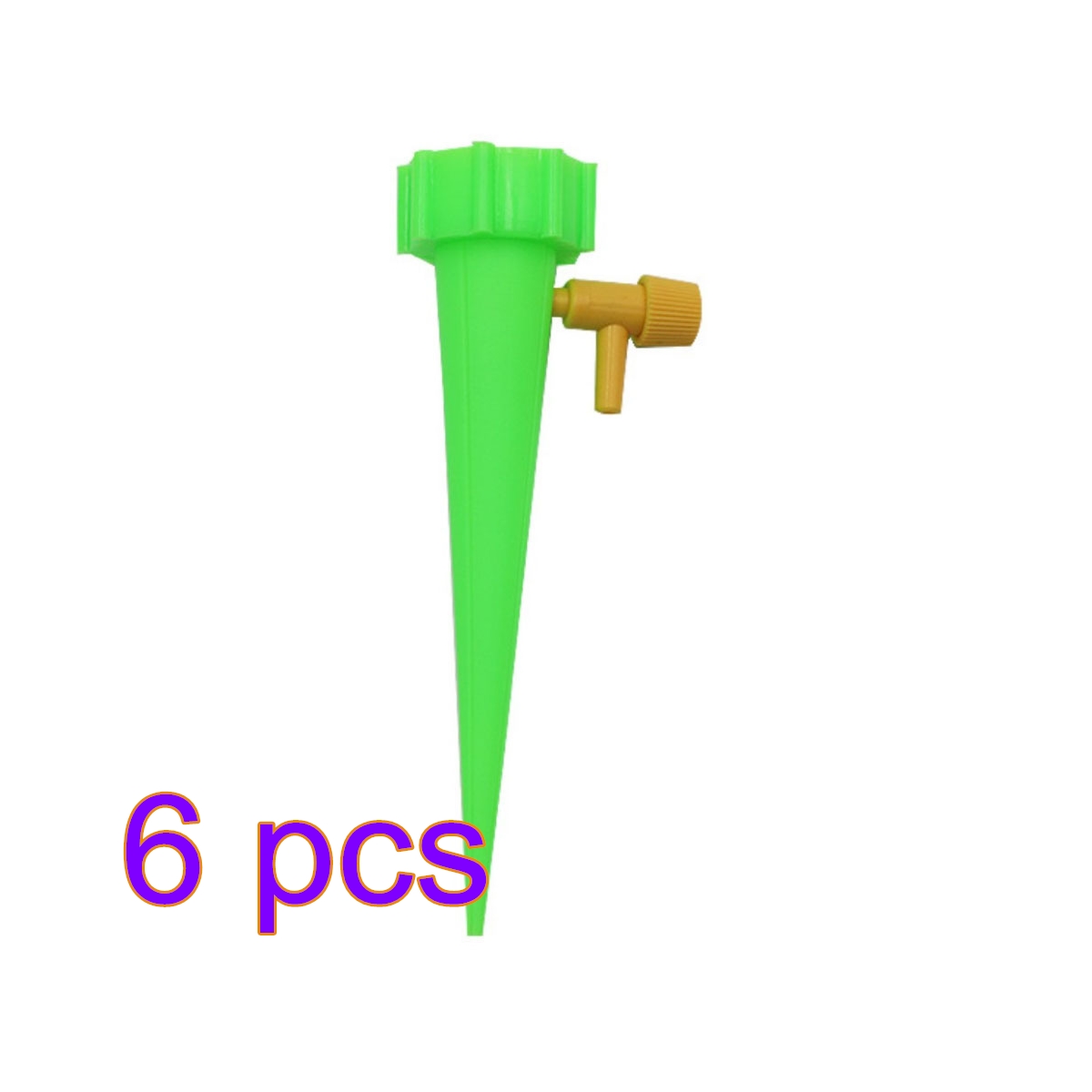 1/6/12PCS Self-Contained Auto Drip Irrigation Watering System Automatic Watering Spike For Plants Flower Indoor Household: Green 6pcs