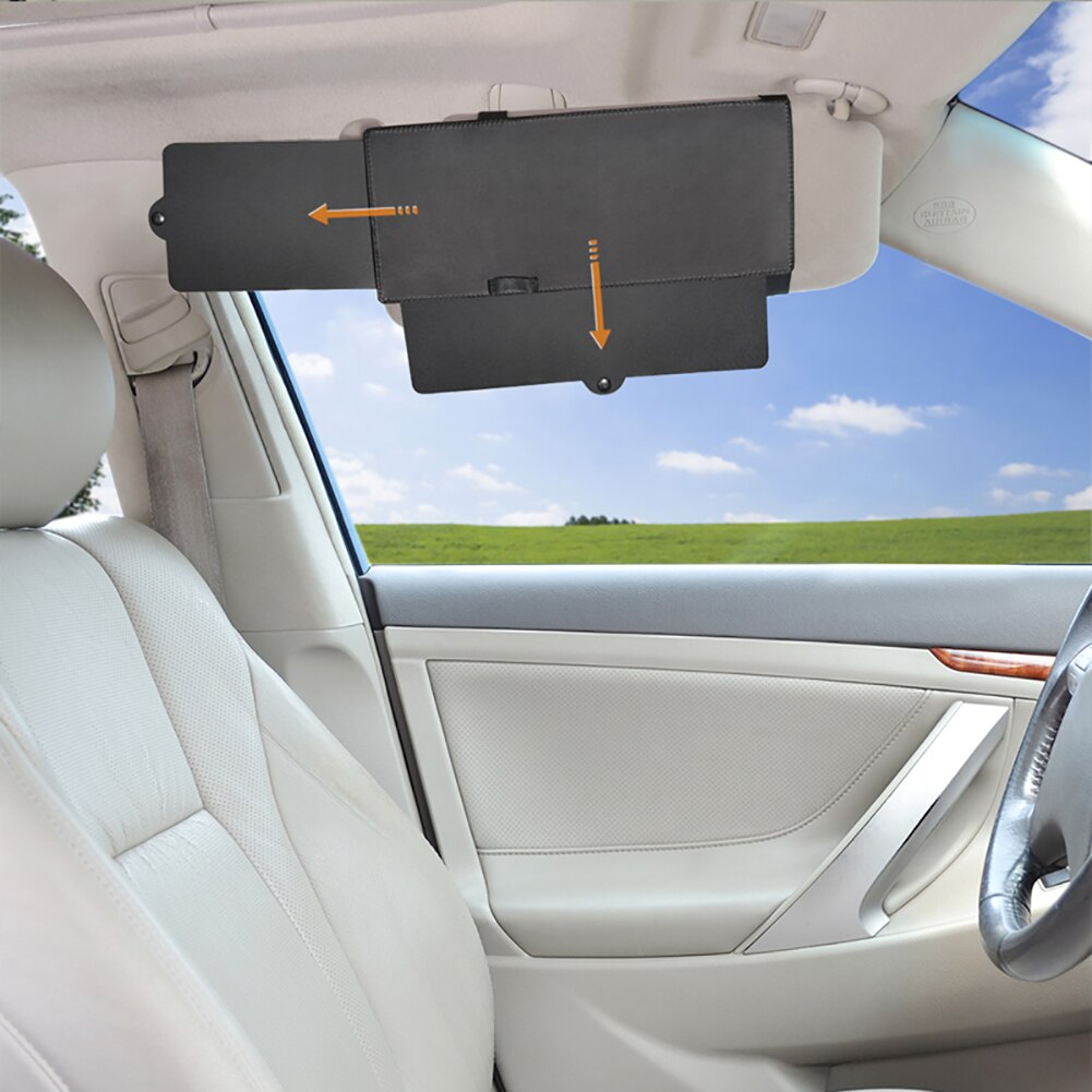 Extension de pare-soleil Anti-éblouissement pour voiture, 1 pièce, bloquant les rayons UV, pare-brise en PU, fenêtre de voiture, pare-soleil gauche droite, antichoc
