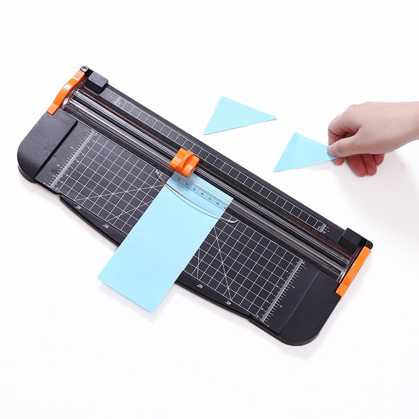 A4 Plastic Base Paper Cutter Cutting Mat Machine Office Supplies Photo Label Art Painting Trimmer Scrap Booking Tools Ruler: B
