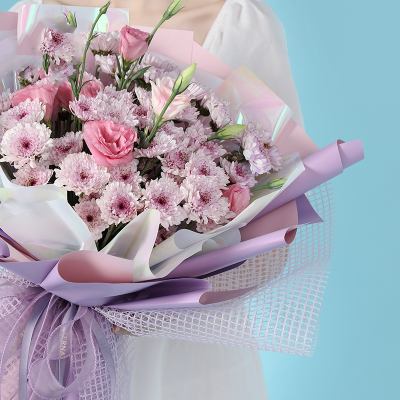 Double-sided Flower Wrapping Paper Two-Toned Waterproof Korean Bouquet Wrap Paper Set 20 Sheets