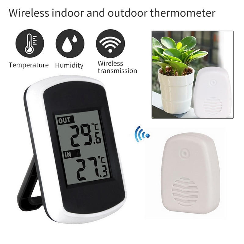 Indoor Outdoor Thermometer Digital Wireless Temperature Gauge Monitor Indoor Outdoor Thermometer Temperature Monitor