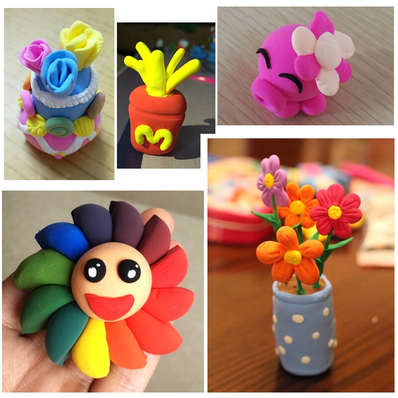 36 kleuren Playdough Air droge Klei Polymeer caly gereedschap Modellering Licht DIY Plasticine Leren kinderen speelgoed Plasticine zachte blauwe Klei