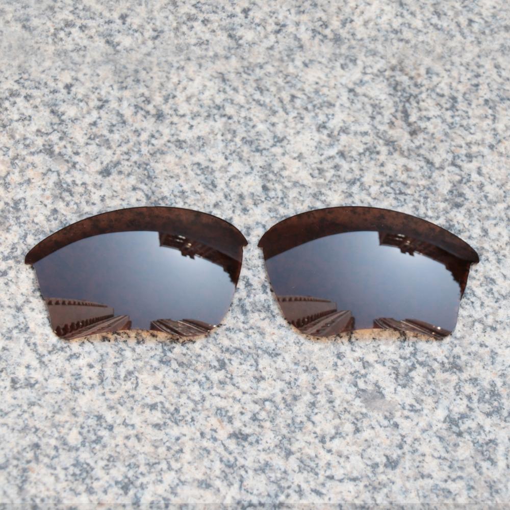 E.O.S Gepolariseerde Verbeterde Vervanging Lenzen voor Oakley Half Jacket XLJ Zonnebril-Aarde Bruin Gepolariseerde