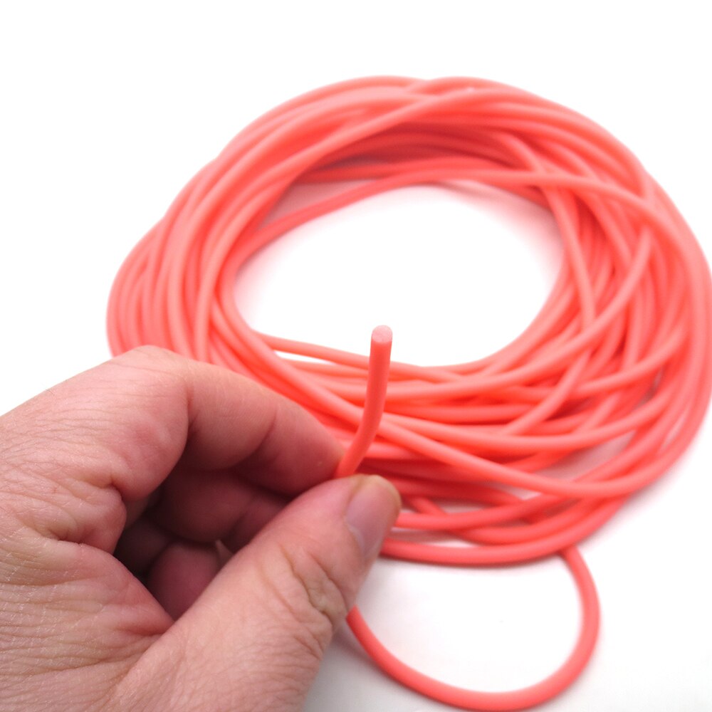 Corde élastique et solide en caoutchouc pour la pêche,fil de 10 m, au diamètre de 2 à 6 mm, rétractile, accessoire idéal pour pêcheur,: 3mm pink10M