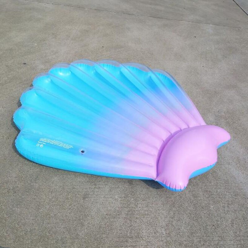Giant Purple And Blue Scallop Shell Inflatable Swimming Pool For Adults Summer Beach Toys Water Sports Lounger Floating Island