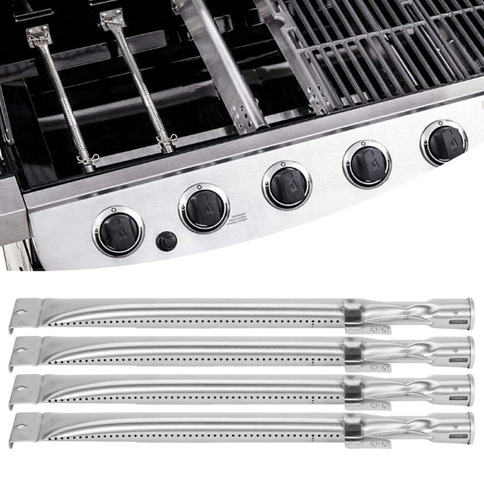 4 stk bbq rustfrit stål brændere udskiftningssæt til grill master grill tilbehør udskift dele passer til home depot nexgrill