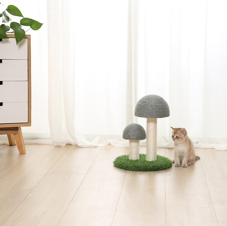 Killing kradser træ tårn kradser svamp kat kradser sisal reb legetøj kat krads krabpaal rascador gato arbol: Grå