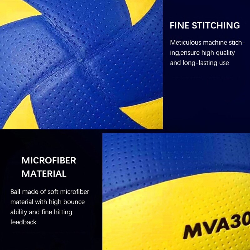 Sömlös storlek 5 volleyboll boll soft touch officiell match mva 300 volleyboll bollar träning beachvolleyboll