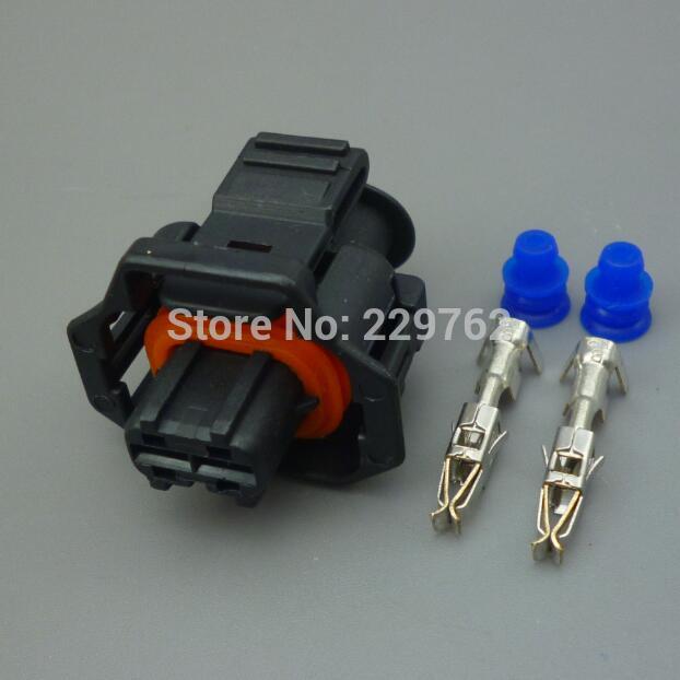 shhworldsea 1sets 2 Pin Diesel Fuel Common Rail Injector Crankshaft Sensor Connector 1928403874 1928404226 Female Male For Ford