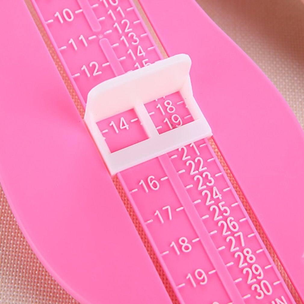 Medidor de PIE de bebé de plástico para niños, regla de medición de tamaño de zapatos, herramienta de medición de zapatos de bebé