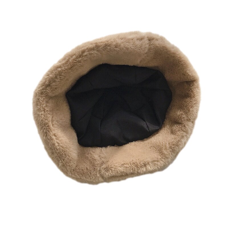 Winter Baby Hat Faux Fur Kids Bucket Hats for Girls Boys with Ears Children Cap Kids Hats Caps Accessories 2-5Y
