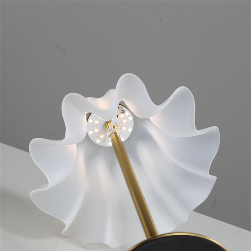 Ralca-usb wiederaufladbare, kabellose LED-blumenlampe mit berührungssensor, dimmbar, dreifarbig, dekorative schreibtisch- und leselampe