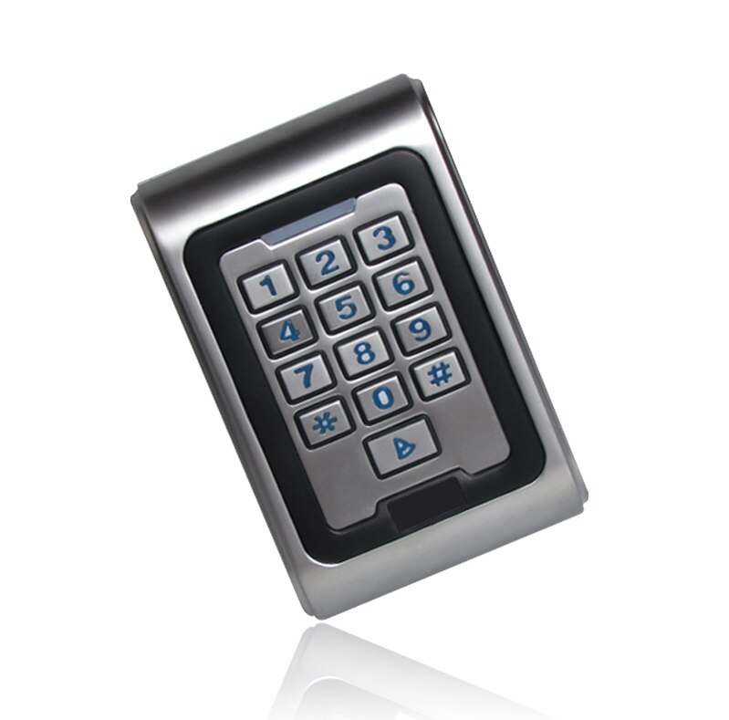 Metal Access Control keypad Waterproof ID EM Card Reader include 3pcs RFID Keyfobs Program Digital Backlit Security Keypad