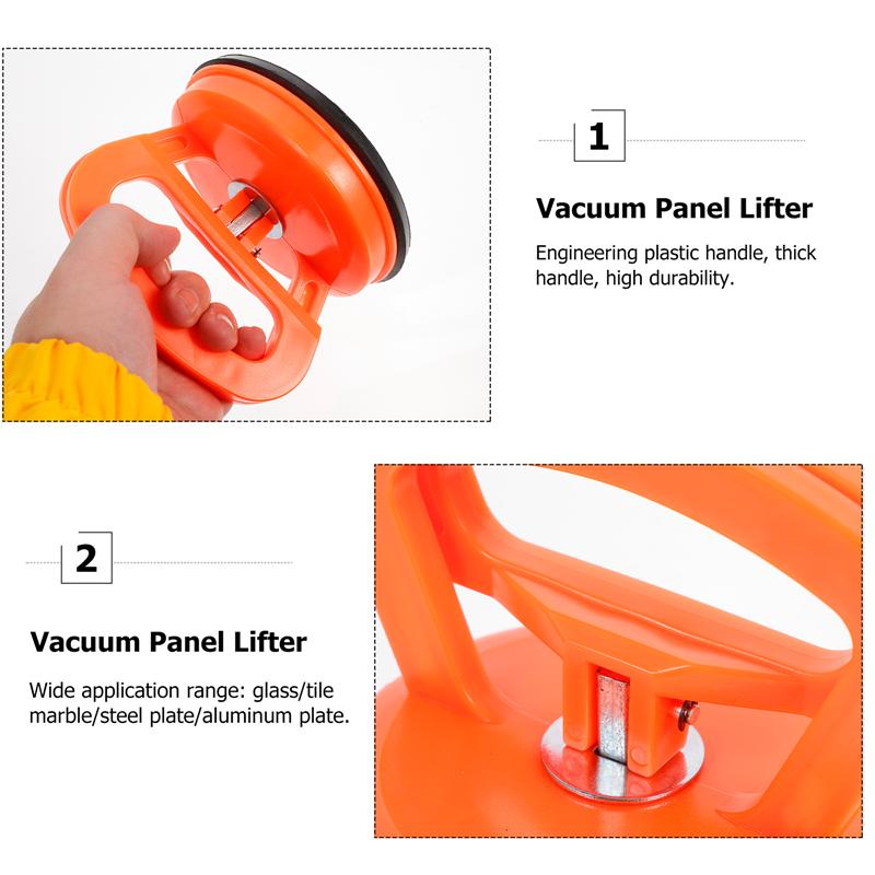 2pcs Suction Cup Lifter Handheld Lifting Clamps Glass Puller Power Grip Vacuum Lifter Tiles Lifting Tool Suction Moving Tool