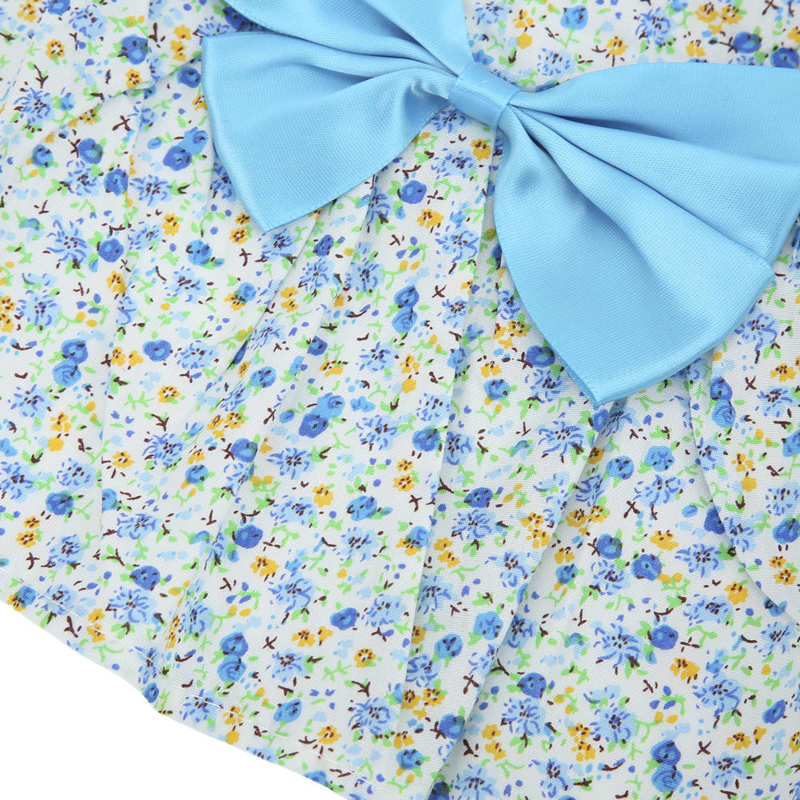 zwierzę domowe princeska strój zwierzaka kwiatowy wzór cienki oddychający stylowy na imprezę na co dzień