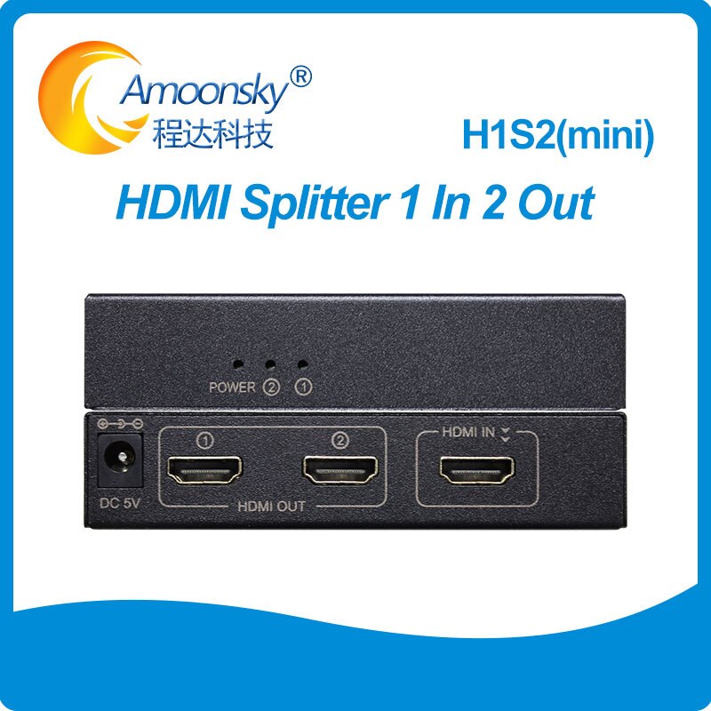 1x2 divisor hdmi 1 em 2 para fora h1s2 h1s4 mini divisor hdmi 1x4 1 em 4 para fora: H1S2 Mini