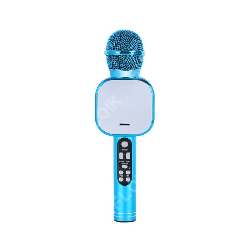 Bluetooth Wireless Microphone Metal Handheld Karaoke Mic USB Mini Home KTV For Music Playing Singing Speaker Portable Player: Model 2