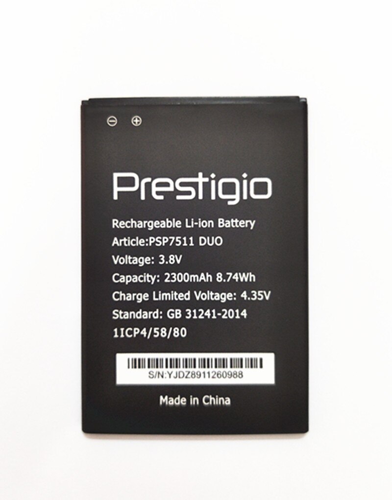 PSP7511 Duo Batterij Voor Prestigio Muze B7 PSP7511 Duo Batterij 2300Mah Psp 7511 Duo PSP3512 Duo Telefoon
