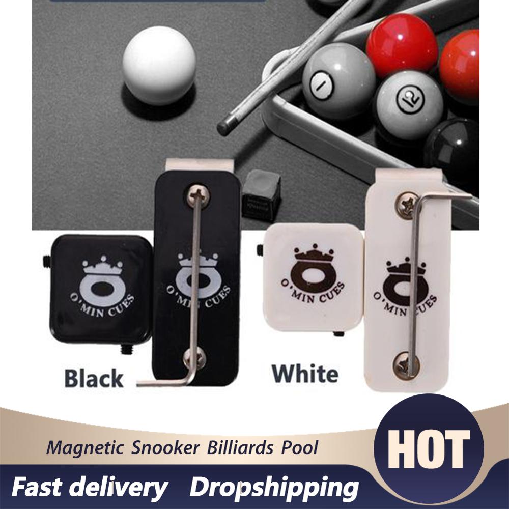 Magnetic Snooker Billiards Pool Table Plastic Cue Chalk Holder W/ With Belt Clip Snooker Chalk Cases With Strong Power Magnet