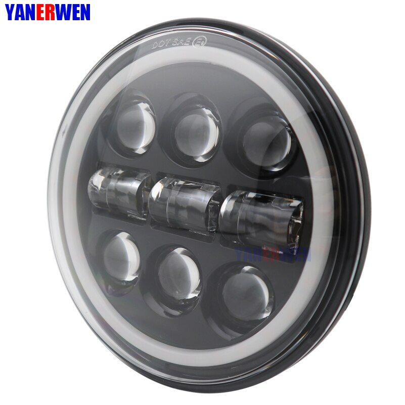 5 3/4" LED Headlights DRL 5.75 inch Iron 883 Dyna Headlamp for Triumph Rocket iii 3 Speed Tripl & Street Triple Driving Light