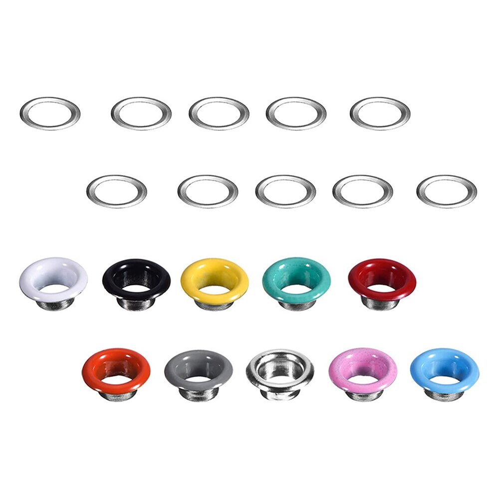 500 Sets Grommet Kit,Grommet Setting Tool Metal Eyelets Set With Install Tool Kit In Storage Box ,Leather Crafts DIY Projects