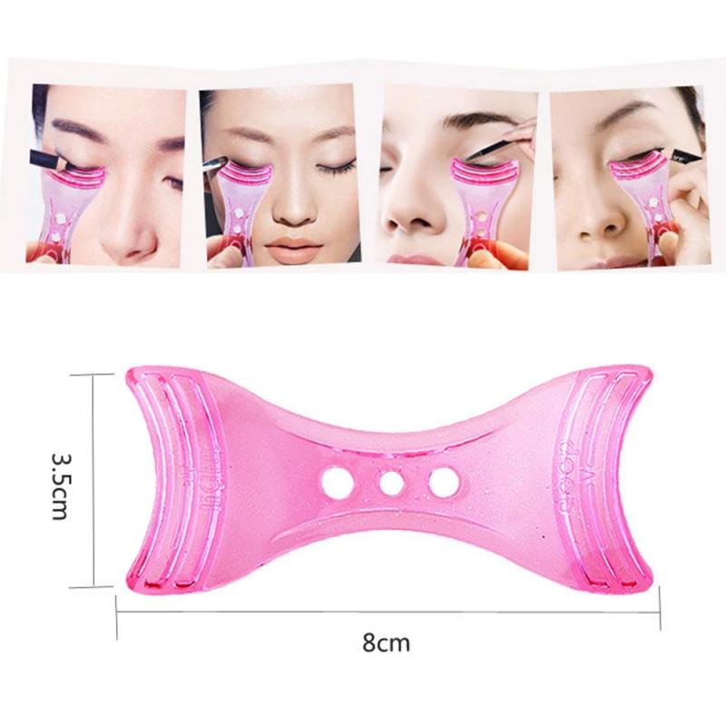 1Pcs Roze Eyeliner Model Make-Up Eye Helper Apparaat Tool Trekken Eye Liners Guide Card Mold Eyeliner Gids Make Tool