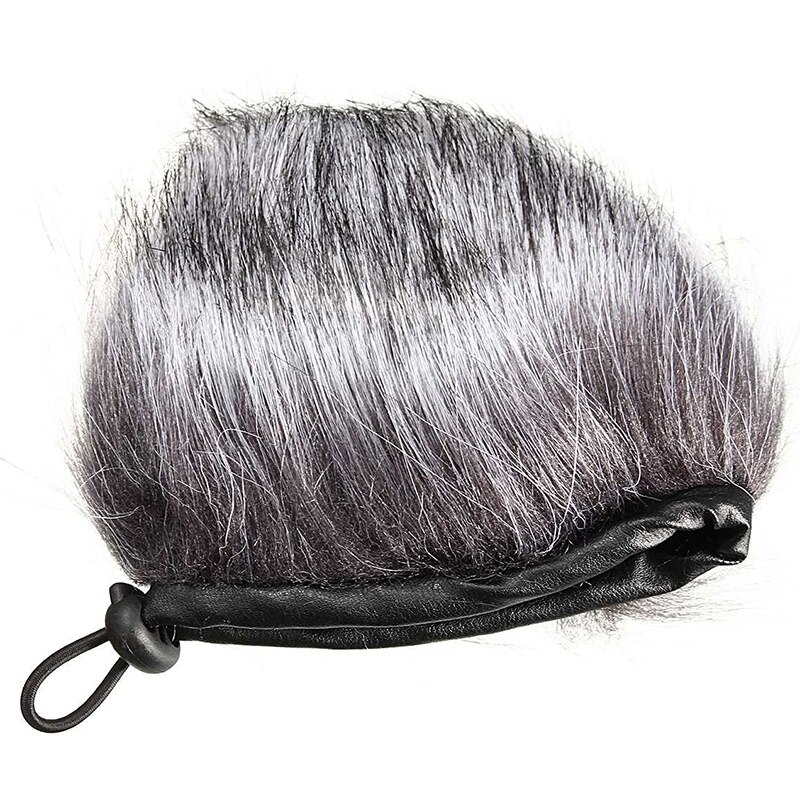 Interview Microphone Camera Windproof Artificial Fur Microphone Cover Muff Windsn Sleeve Shield For Sony D50 Recorder 120X13