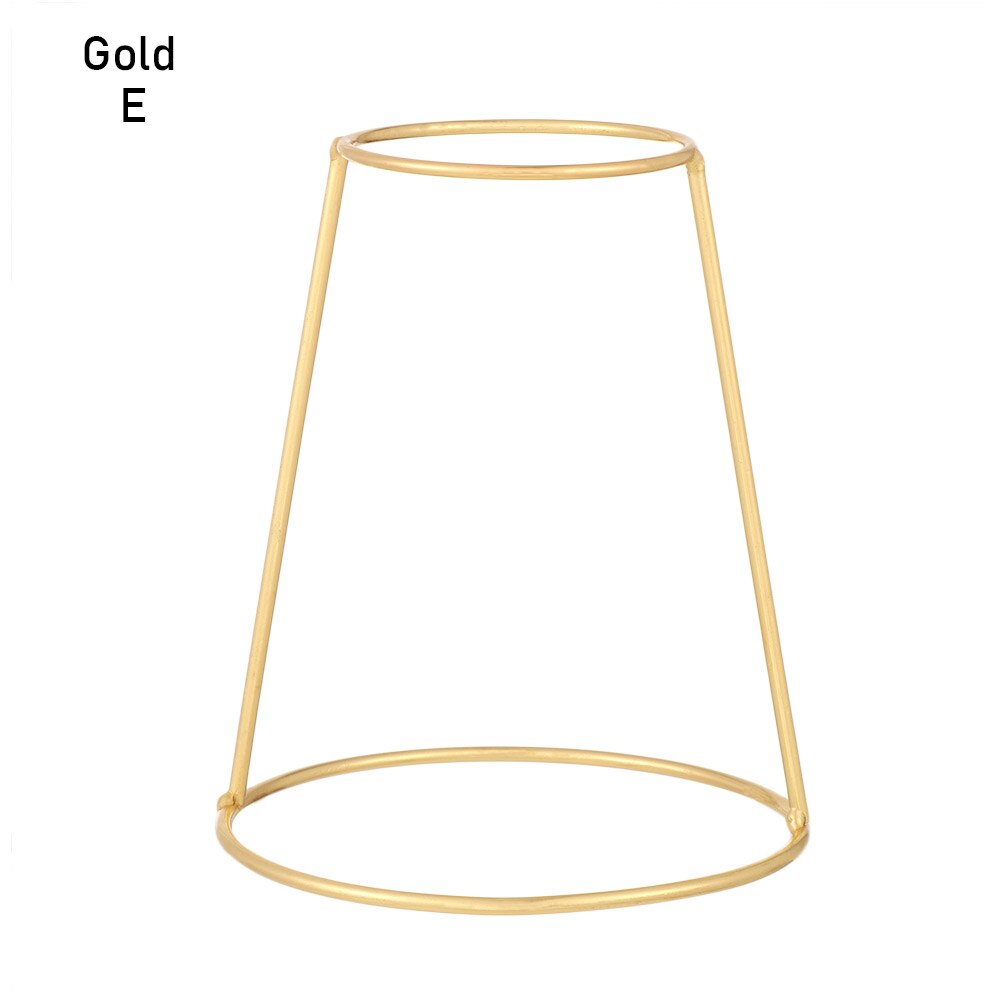 8 Types Nordic Style Iron Line Flower Vase Simple Metal Plant Holder DIY Iron Vase Ornaments Table Iron Vase Rack Home Decor: E