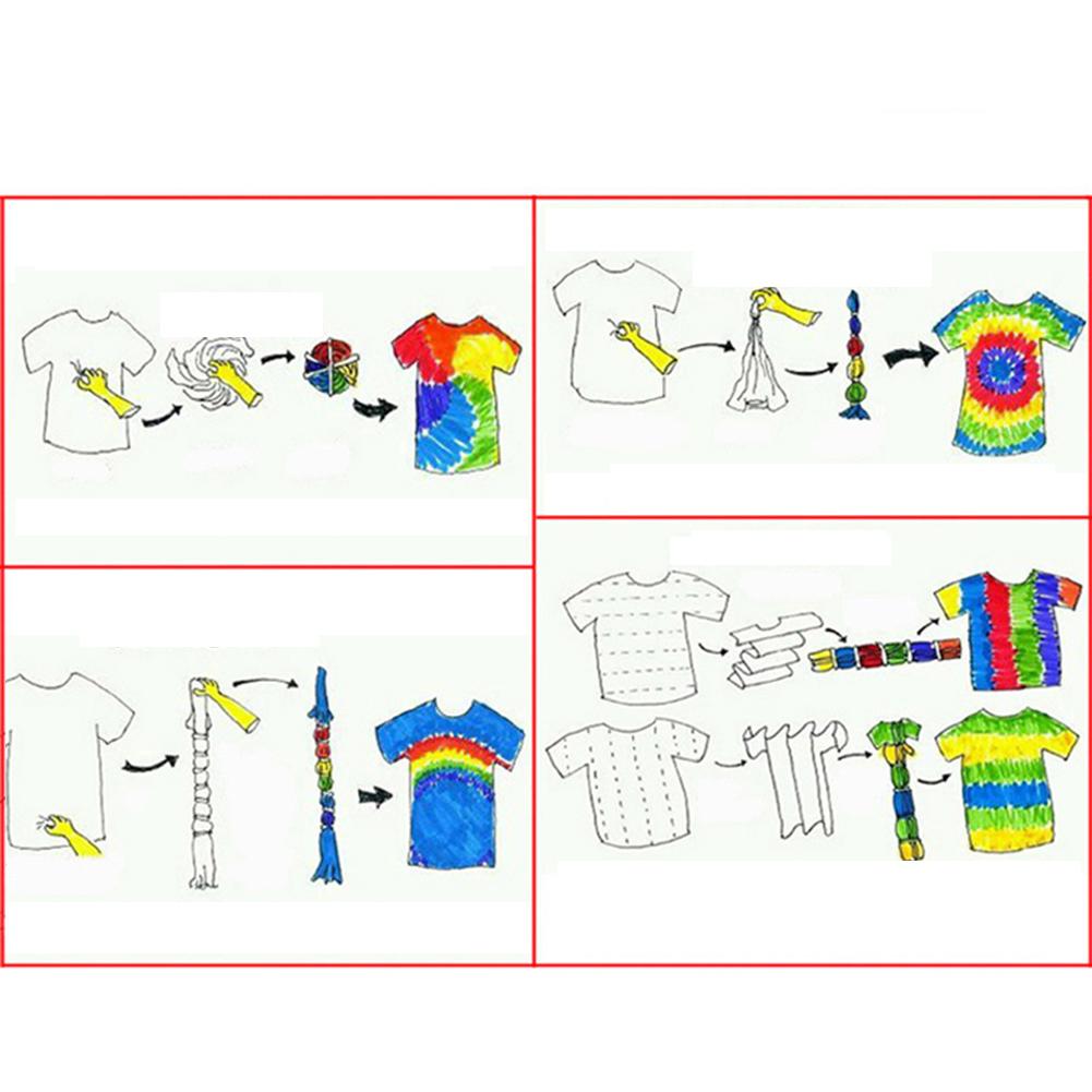 18 flasker tulipan one step tie dye kit stof tekstil permanent maling gør det selv tøj farver graffiti til solo projekter farvestoffer maling