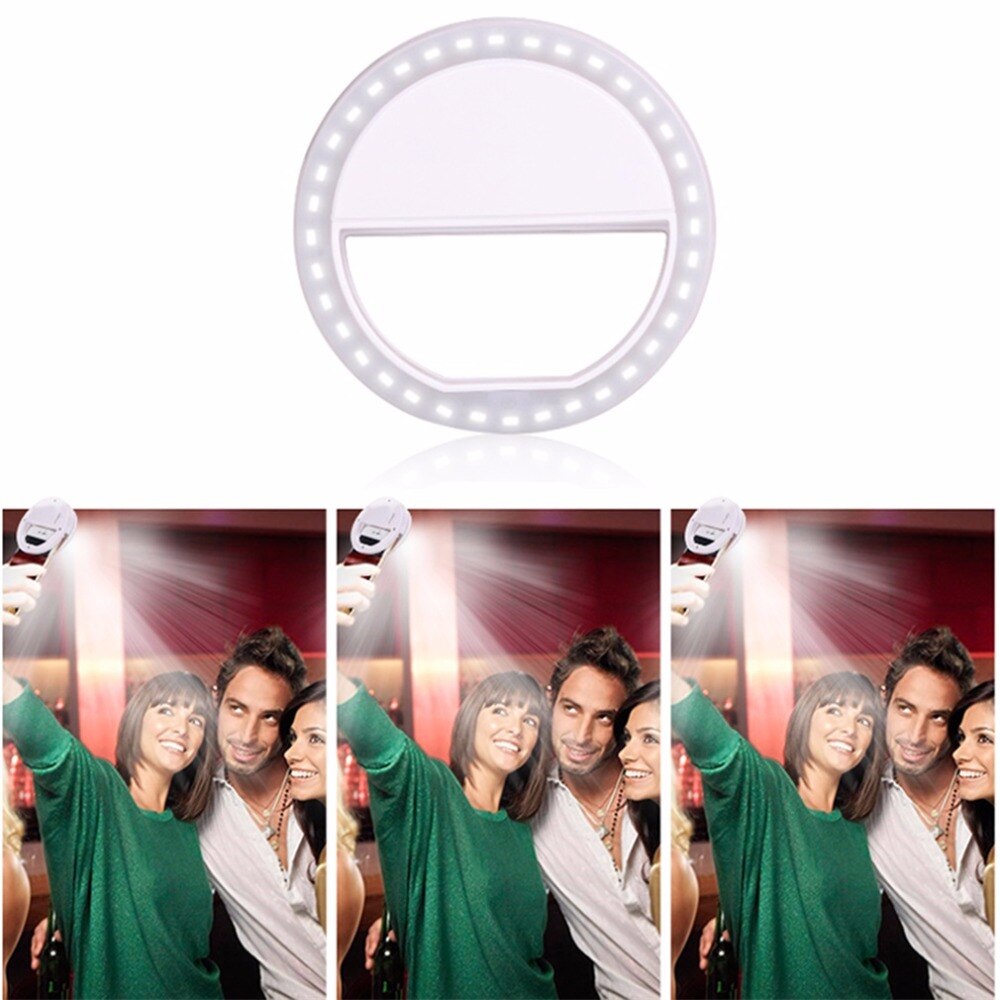 36 Led Selfie Ring Licht Voor Iphone Voor Xiaomi Voor Samsung Huawei Draagbare Flash Camera Telefoon Case Cover Fotografie Enhancing