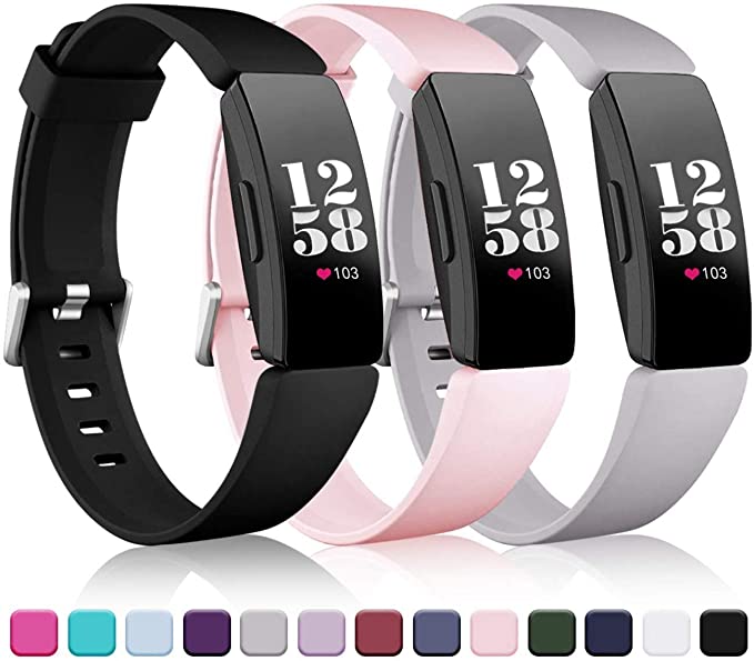 Paquete de 3 correas para Fitbit inspire Band para Fitbit inspire HR, pulsera de silicona de TPU blando para Bit inspire, accesorios