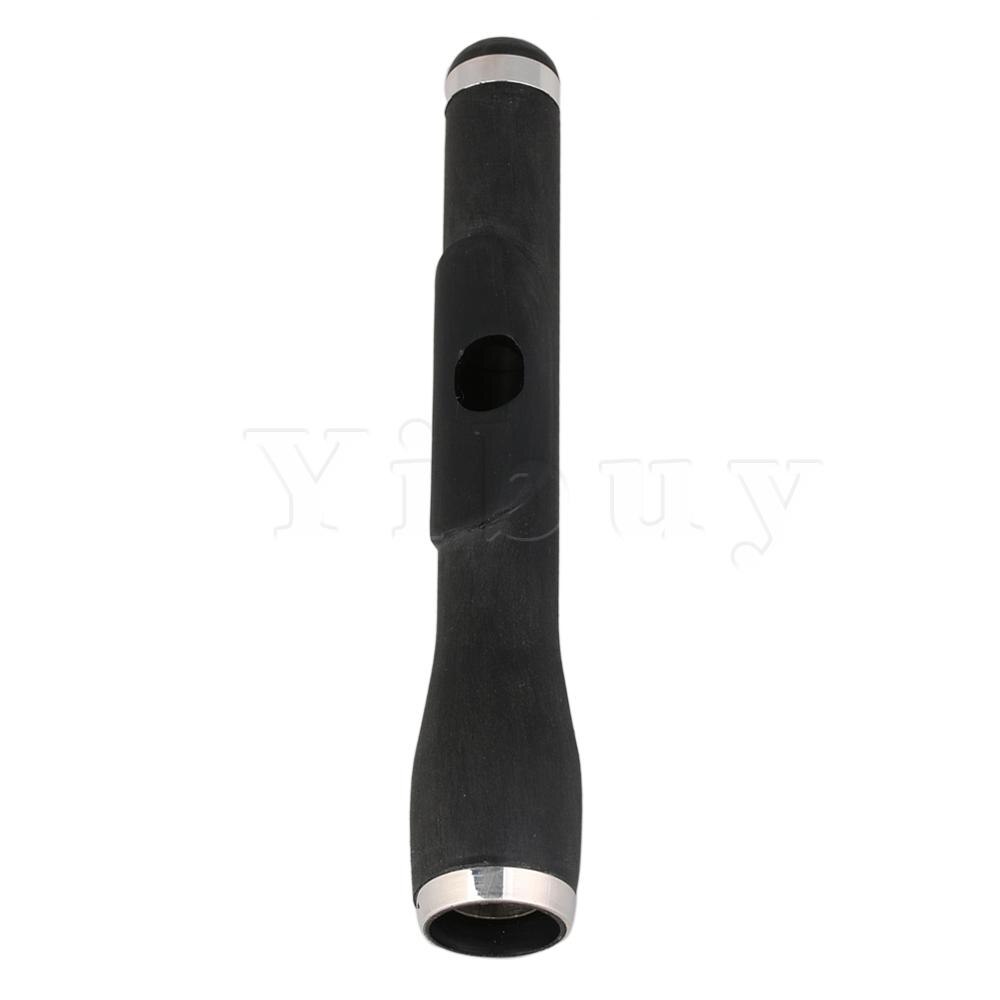 Yibuy 1.5cm Inner Dia Hout Piccolo Hoofd Gezamenlijke Mondstuk Vervanging Zwart