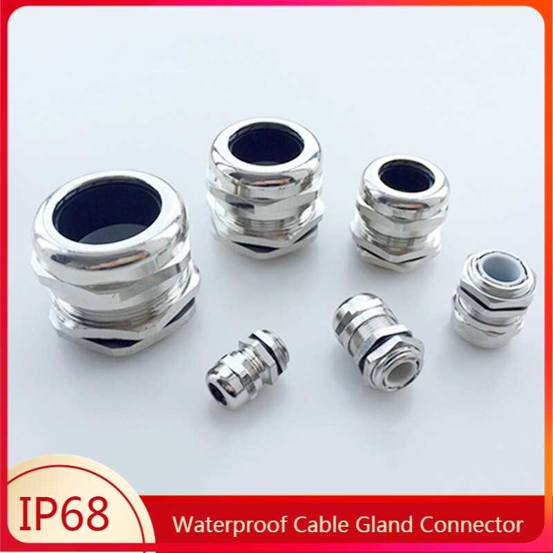Waterproof Cable Gland Connector IP68 Nickel Plated Brass Metric Cable Split structure Fit 3-6.5mm to 18-25mm Cable