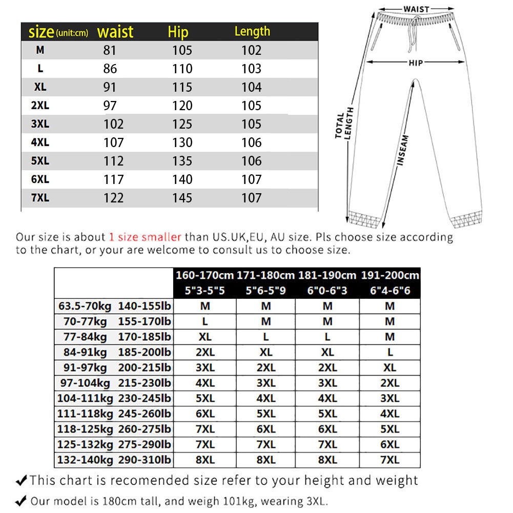Plus size 7xl 6xl 5xl 4xl cargo byxor herr street style bomull joggingbyxor herr casual slim sweatpants herr