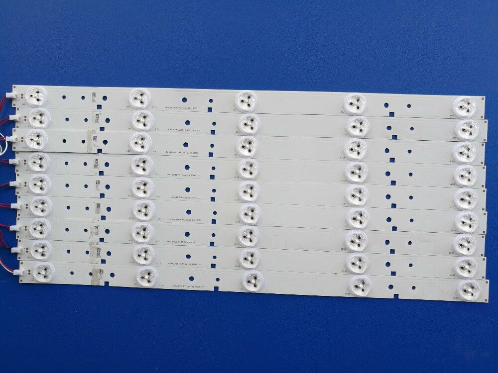 9Pieces LED Backlight screenFor LED42EC290N led strip SVH420A95_5LED_Rev00_20140227 1set=9pcs 1pcs=5led