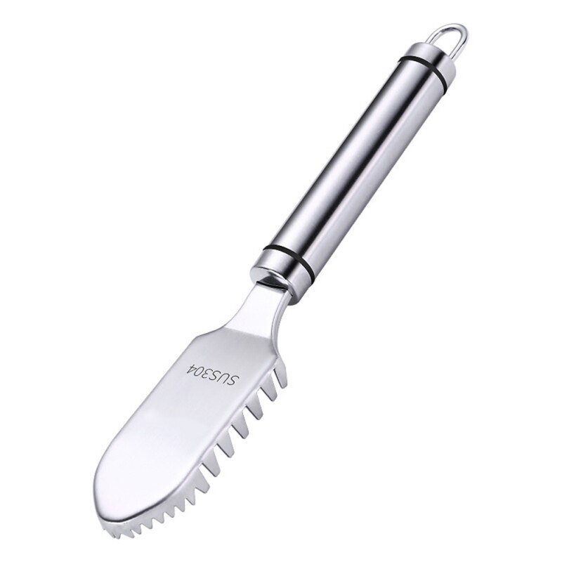 Stainless Steel Fish Scale Scraper Household Manual Fish Scraper Portable Gadget: Default Title