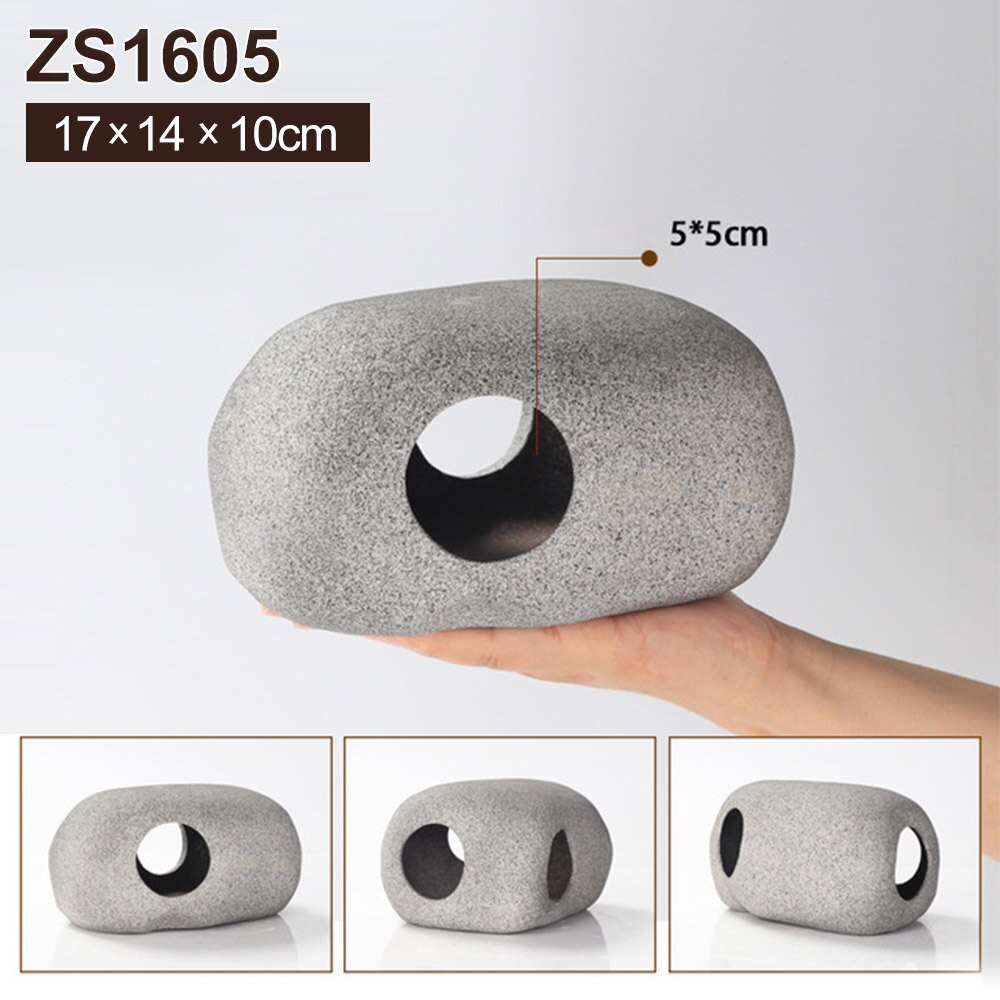 Aquarium keramische grot aquarium decoratie cichliden stenen rots grot aquarium aquarium keramische grot ornament aquarium accessoires: 7