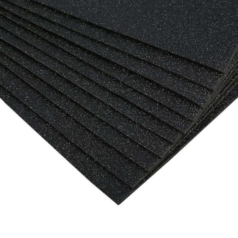 40cm * 60cm eva espuma papel artesanal glitter ouro esponja diy artesanato material multicor flor prop festa de natal papel: Black 40x60cm
