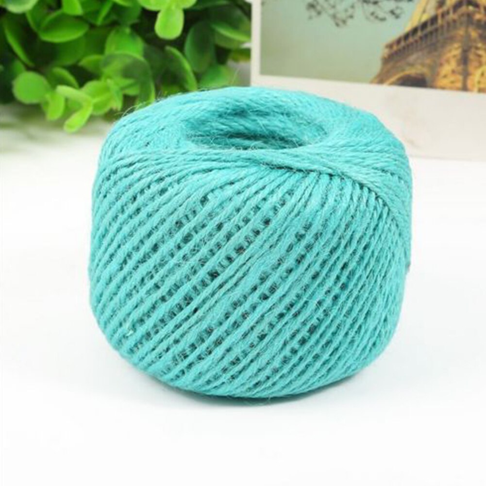 Touw 50m jute natuurlijke vezels jute touw touw breien trui textiel knutselen doe-het-zelf benodigdheden kleding decoratie: Meerblauw